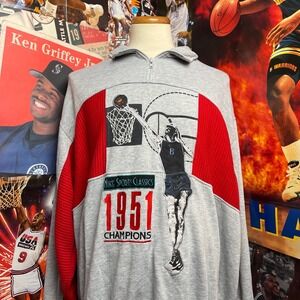 Vintage 90's Nike Sports Classics 1951 Basketball Champions Crewneck Sz 3XL